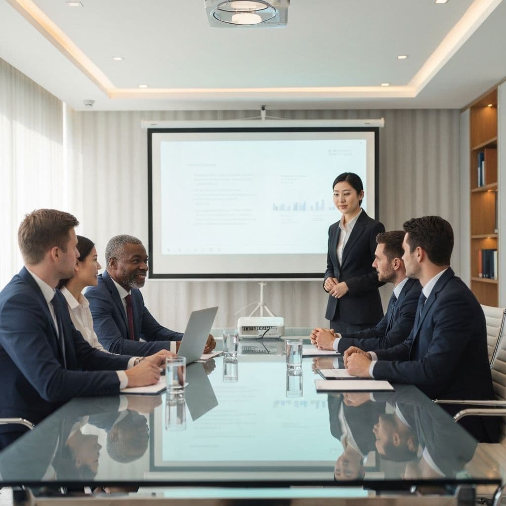 Reunión profesional de negocios